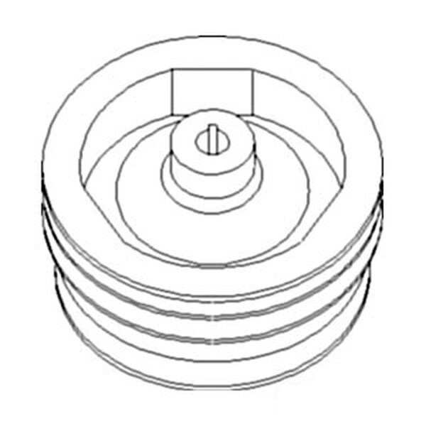 Aftermarket Aux Pump PulleyDrive Fits CaseInternational Harvester 2166 2366 122949A1 - main